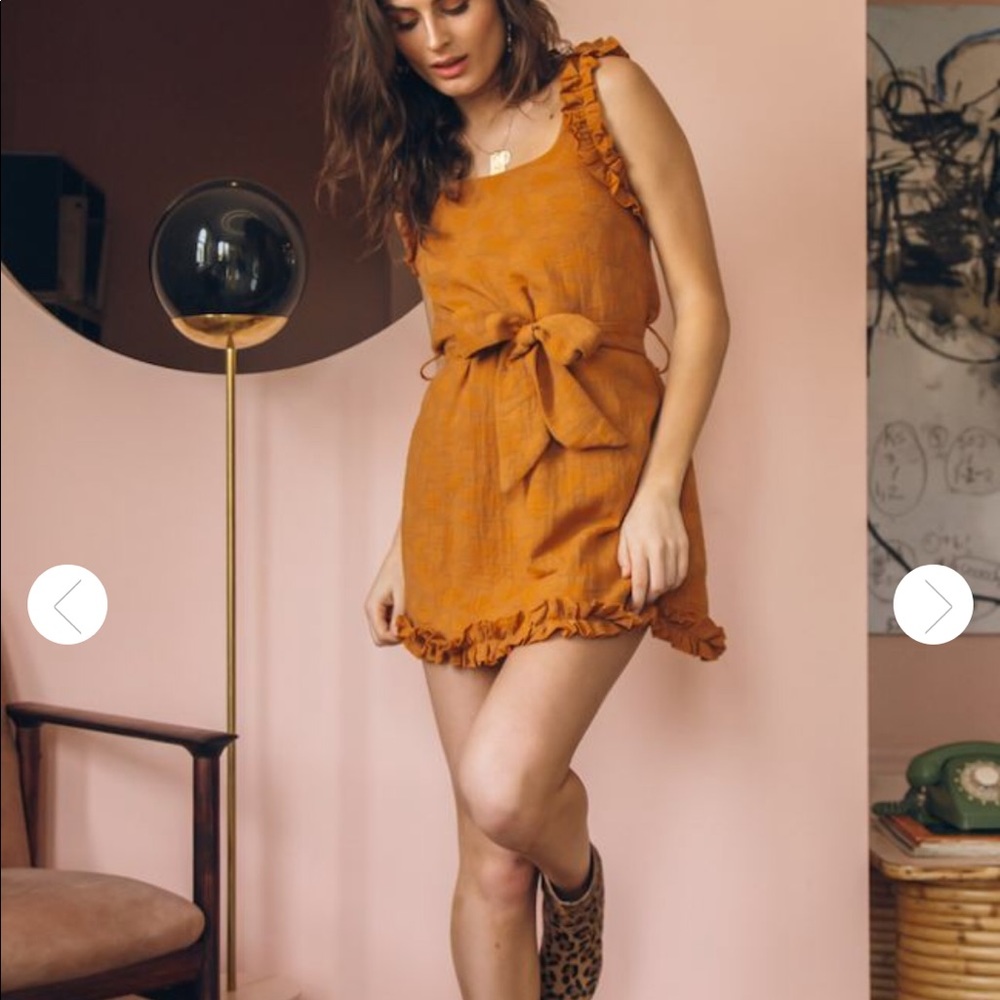 Fortunate One tie mini dress - Picture 2 of 3
